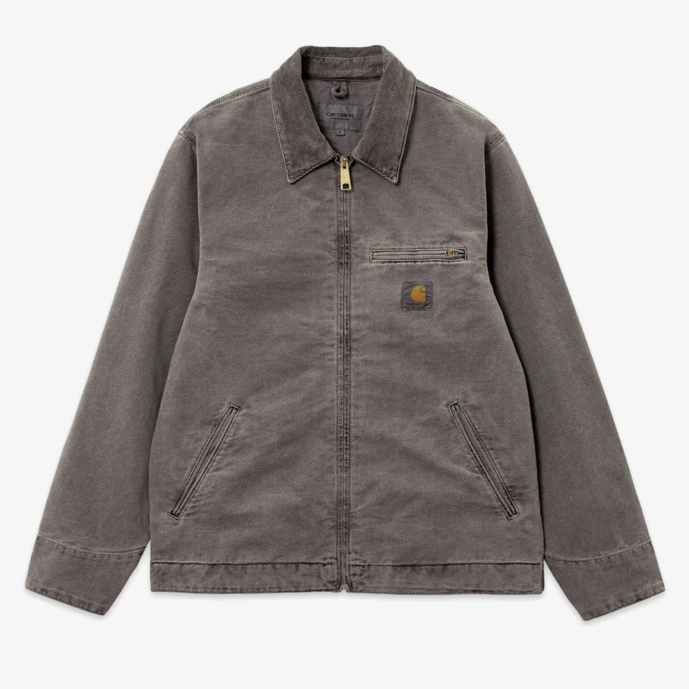 CARHARTT WIP DETROIT ORGANIC DEARBORN JACKET (BLACK BLACK FADED)